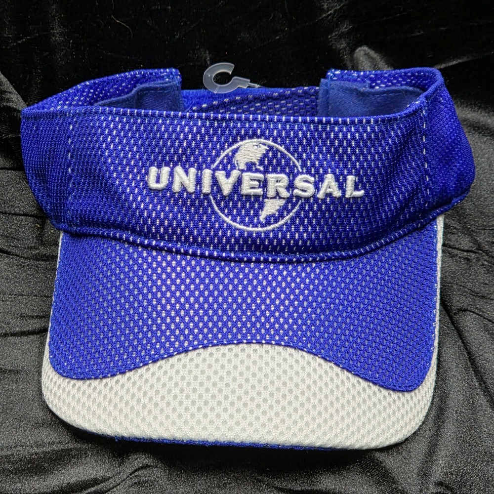 Universal Studios Mens Blue‎ Mesh Visor Cap Adjustable One Size Fits All